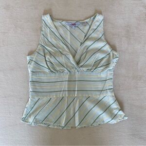 Roper Yellow and Blue Striped Tank Top